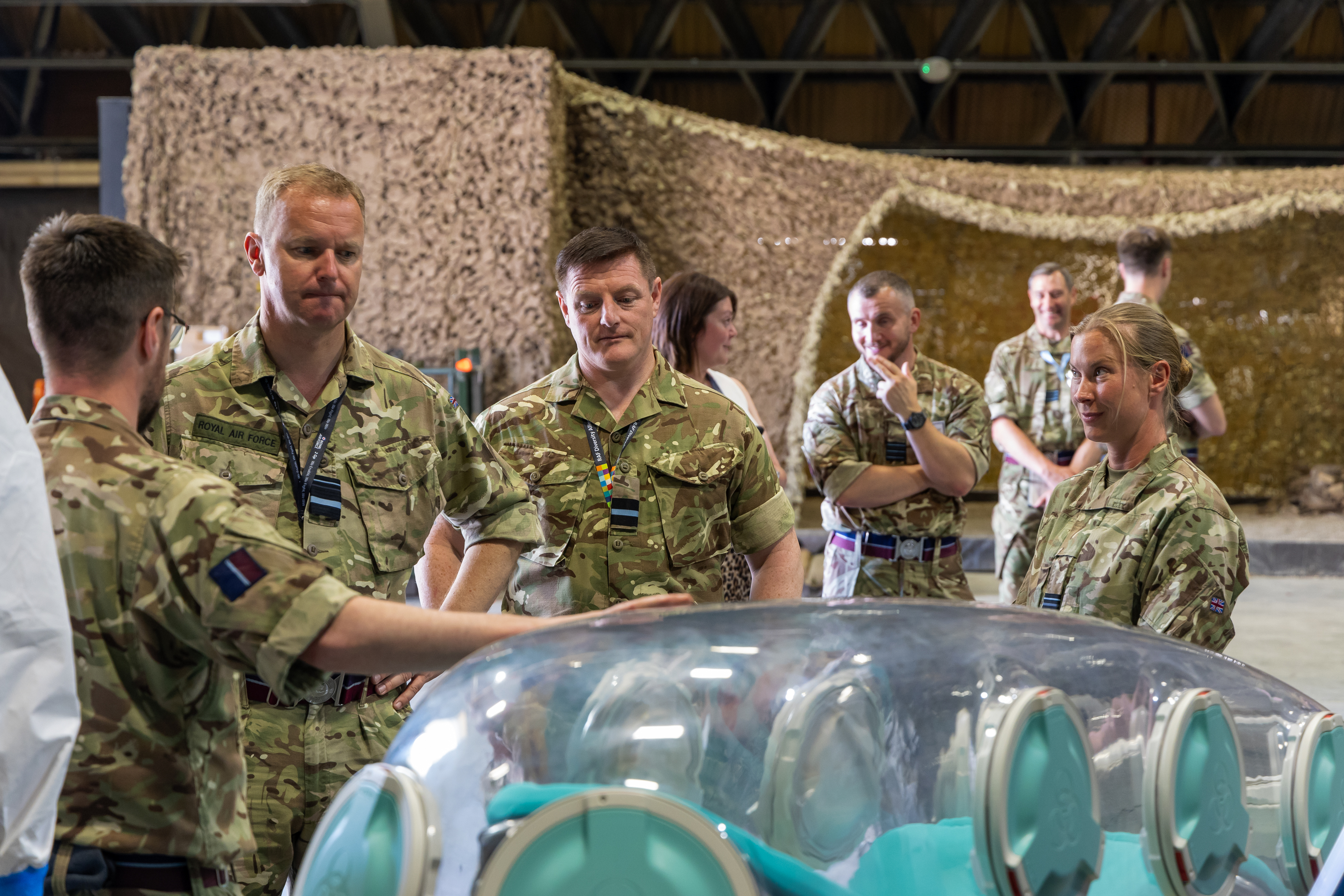 Photo: RAF Brize Norton based Tactical Medical Wing, shown demonstrating their live saving capabilities to visitors during a series of demonstration days.